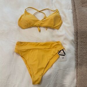 RVCA Yellow Bikini Set